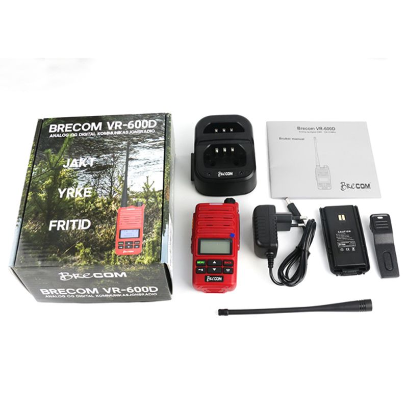 Brecom VR-600D analog/digital radio DMR 138-174Mhz