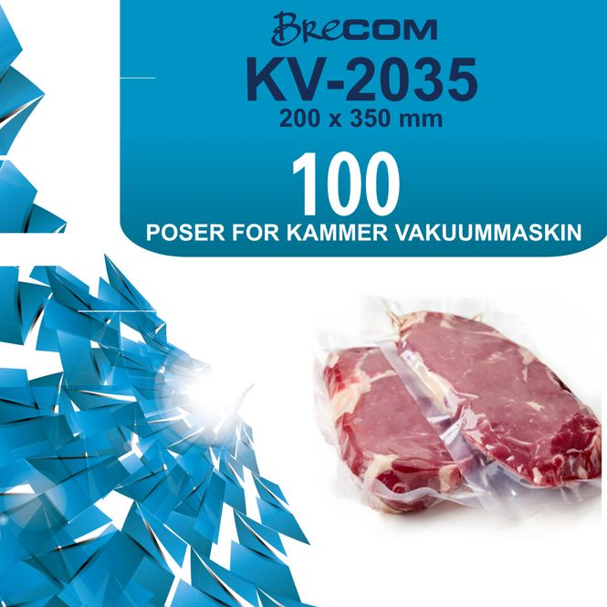 Huvudbild Påsar för kammervakuummaskin 200x350mm. 500 stk.